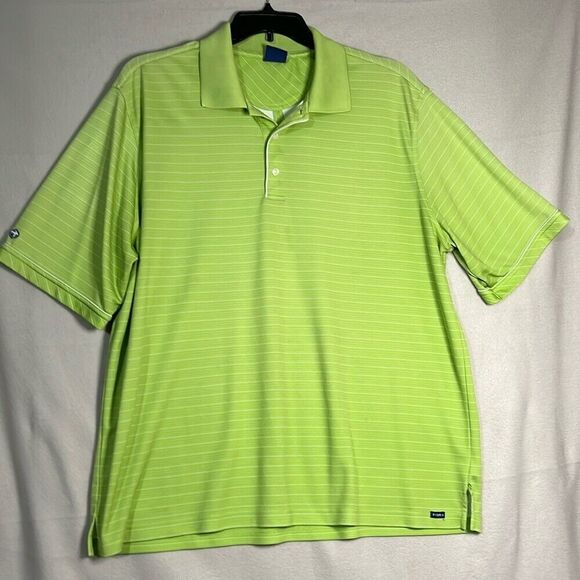 Fidra Mens‎ Polo Golf Shirt Size XXL Green Short Sleeve - Picture 1 of 9